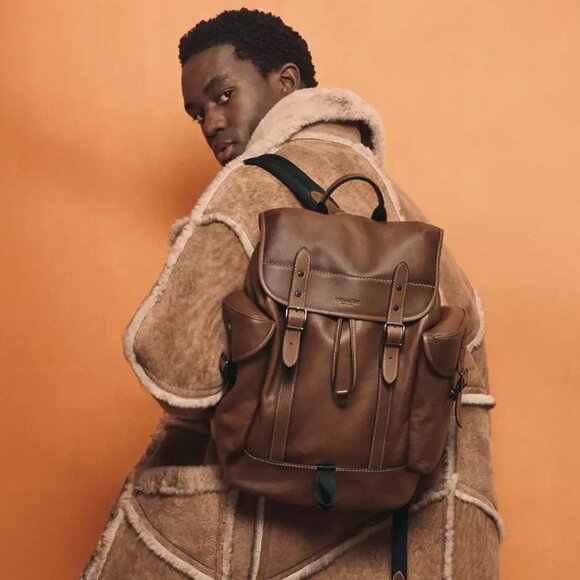 🥰 Coach Hitch Backpack Dark Saddle - Picture 2 of 14